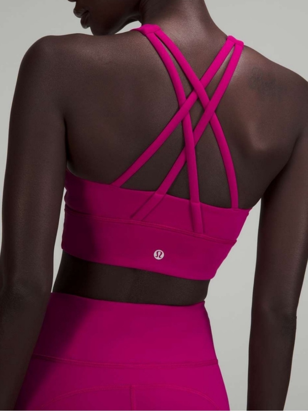 Lululemon High-Neck Energy Longline Bra, B/D Cup